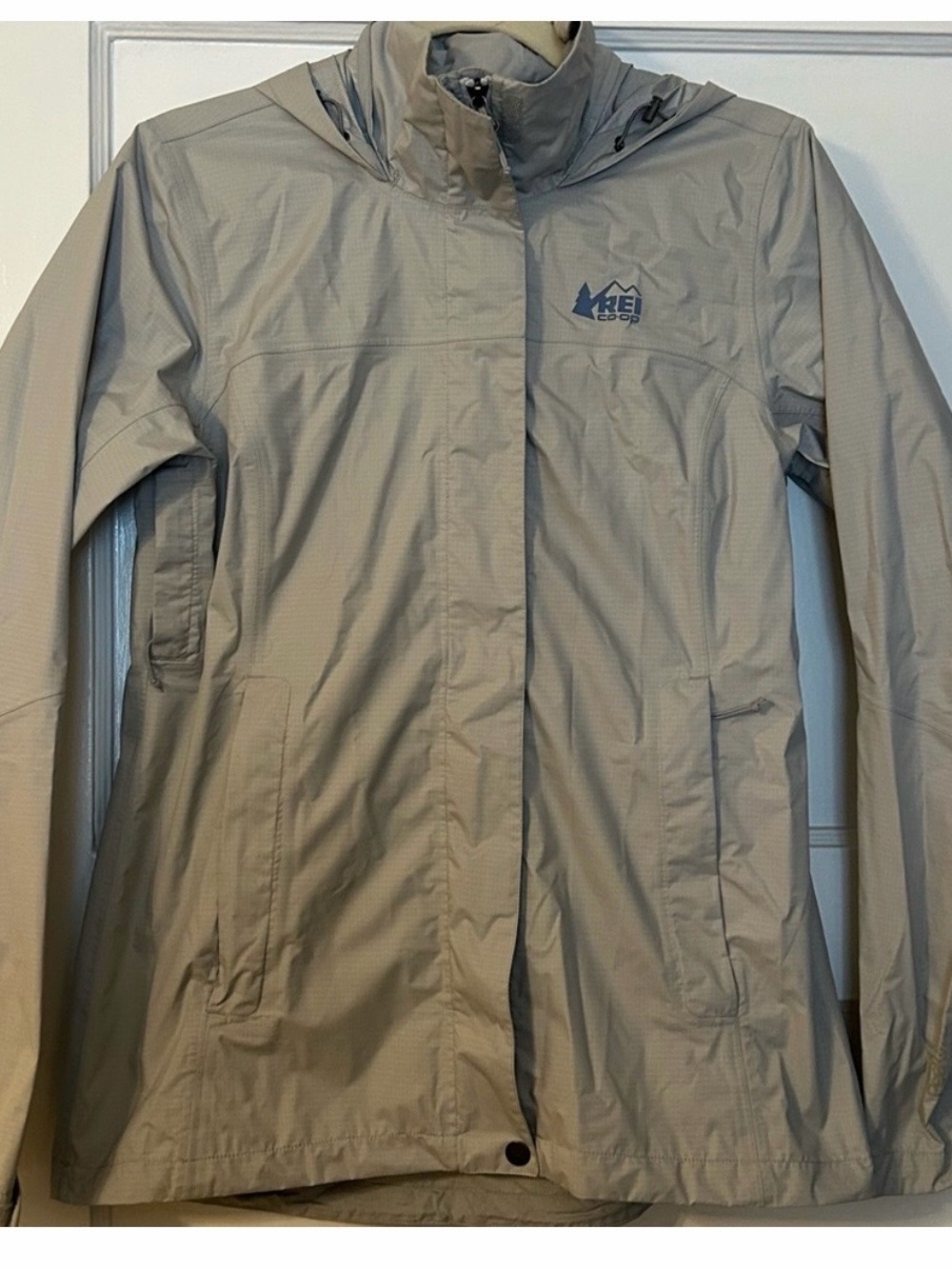 REI Women's Rainier Lightweight Waterproof Rain Jacket - Stone